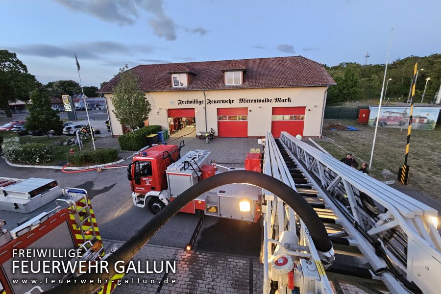 Ausbildung mit der Feuerwehr Mittenwalde